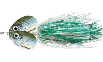 Northland’s Boobie Trap in the lifelike green tinsel LIVE-FORAGE Whitefish pattern. Photo courtesy of Northland Fishing Tackle