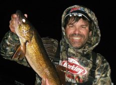How early in the spring can I start night fishing for walleyes?